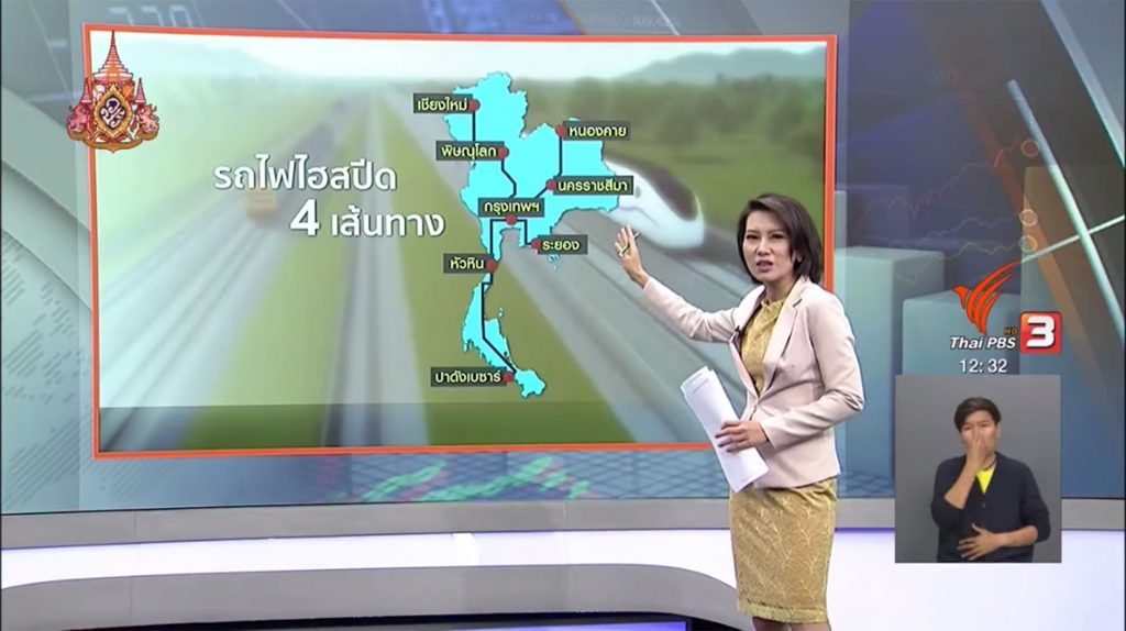 รองผู้อำนวยการสถาบันฯ ให้สัมภาษณ์ ThaiPBS เกี่ยวกับโครงการรถไฟความเร็วสูงเชื่อมสามสนามบิน